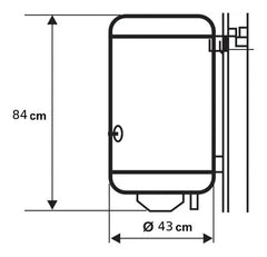 Termotanque Electrico Ecotermo C/inf. 70lts Cts Blanco