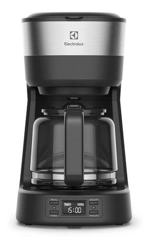 Cafetera Eléctrica Programable Electrolux Ecm25 Inox De 1,2l Negro