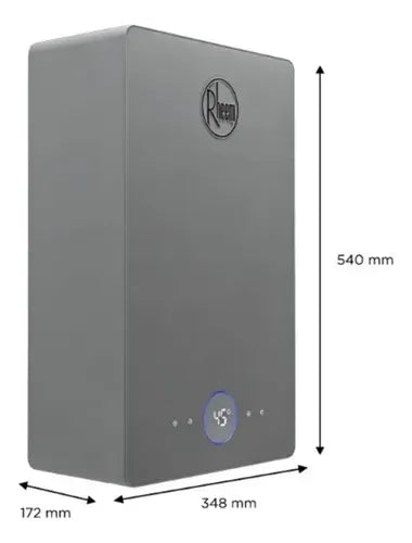 Calefon A Gas Tiro Forzado Rheem R7-14l-gn-xi-tf-g Gris Oscuro Gn