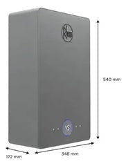 Calefon A Gas Tiro Forzado Rheem R7-14l-gn-xi-tf-g Gris Oscuro Gn