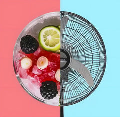 Ventilador De Pie Liliana Vp25m Negro 2 Palas Plateado 25 Diámetro 25   Material De Las Aspas Metal