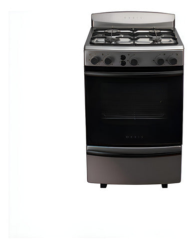 Cocina Orbis 958ac4 Gas Natural 4 Hornallas Acero Enlozado Con Luz Plateado