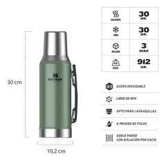 Termo Stanley Original Mate System Classic 1.2 Litros Verde Oscuro