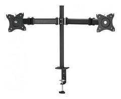 Soporte Escritorio Doble Brazo Con Base Onebox Lcd-23 Cta Color Negro