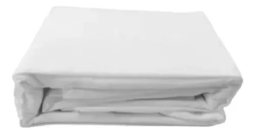 Juego Sabanas Twin Vivendi Premium 300 Hilos Blancas Cts Blanco Liso