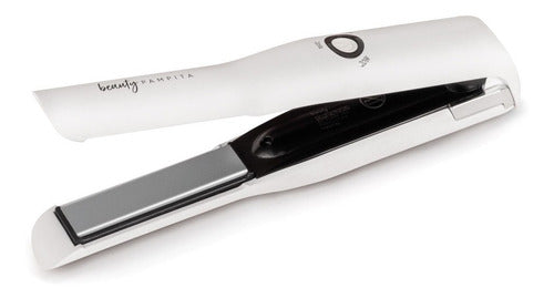 Planchita De Pelo Mini Inalámbrica Beauty Pampita Bp400 Color Blanco