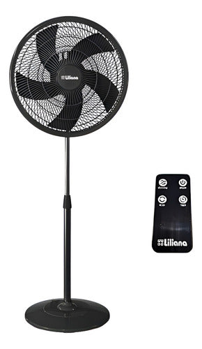 Ventilador De Pie Digital 20 Liliana Vp20r Con Control Remoto 3 Velocidades
