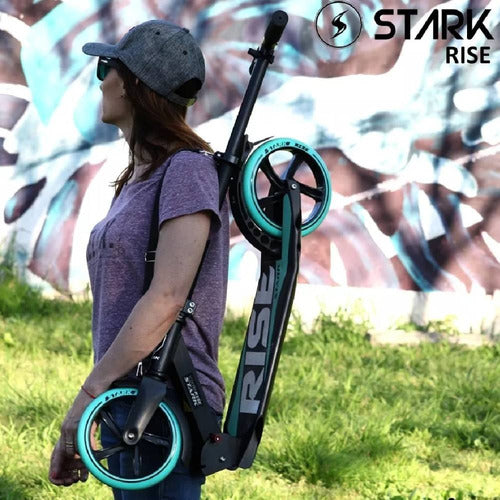 Monopatin Scooter Plegable Niños Adultos Stark Rise Gris Cts Gris