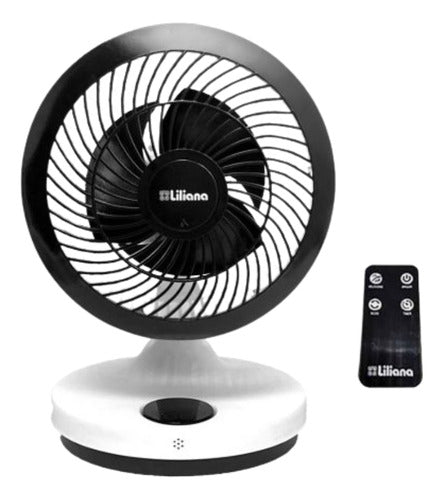 Ventilador Liliana Air Essence C/aromatizador De Ambientes 30 Cm Blanco Negro Plástico 3