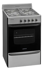 Cocina A Gas Longvie 13231xf 56cm Inox Cajón Parrilla Acero Inoxidable