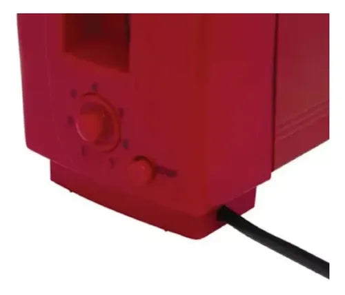 Tostadora Electrica Kanji Kjhtm800sec01 Rojo 7 Niveles 800w Rojo