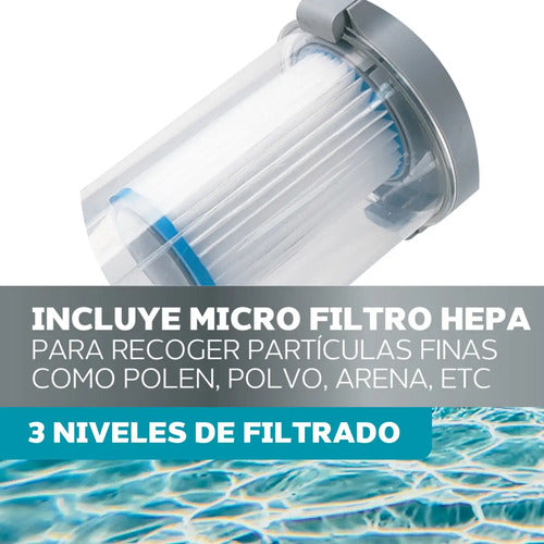 Barrefondo Inalámbrico Philco Velocidad Turbo 3 Niveles De Filtrado Gris