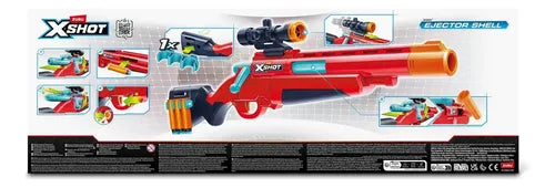 Rifle Lanza Dardos Zuru X-shot Excel Ejector Shell 7965 Rojo