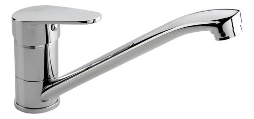 Griferia Monocomando Cocina Mesada Compacta Fv 0411.01/m4 Cs Cromo Brillante