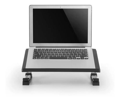 Base Para Notebook Escritorio Movil Regulable Onebox Obs1 Negro