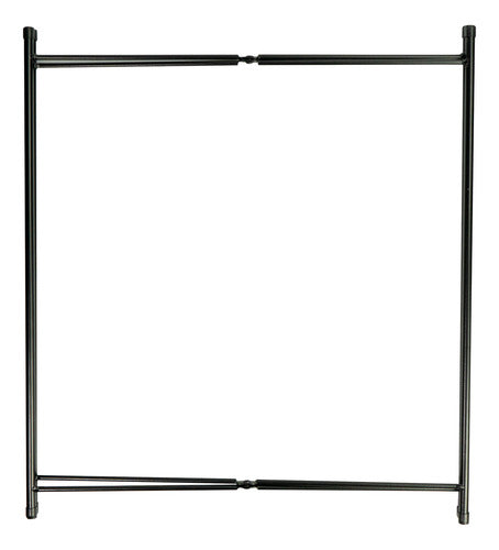 Mesa Ratona Auxiliar Redonda Plegable Bandeja Desmontable Negro