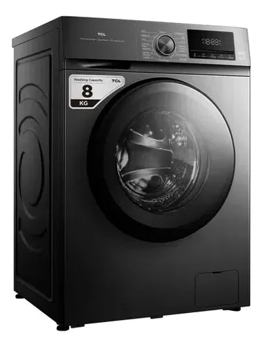 Lavarropas Carga Frontal Tcl P108afl Inverter 8kg 1400rpm Gris Oscuro