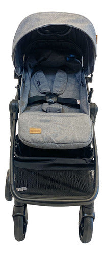 Cochecito Paseo Bebesit 1321a T-flex Gris Reclinable 15kg Cs - Gris - Negro