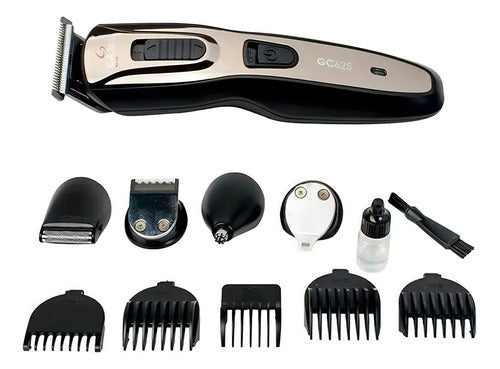 Cortadora De Pelo Ga.ma Multi-estilo Gc625 Set Ga.ma Negro/plata