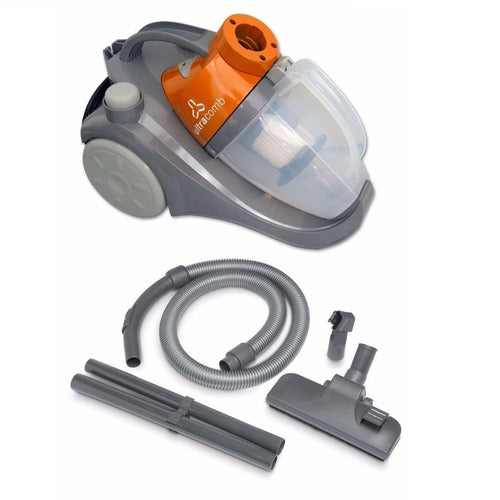 Aspiradora Ultracomb As4220 Sin Bolsa 1600w 1,5l Tio Musa Gris/naranja
