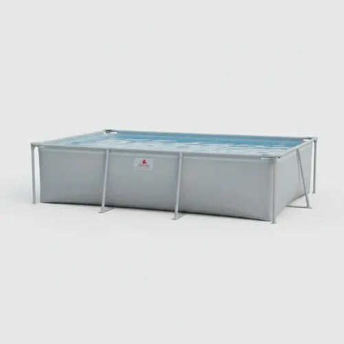 Pileta De Lona Tiburoncito N7 300x200x70cm Cap 4200l Gris Lisa