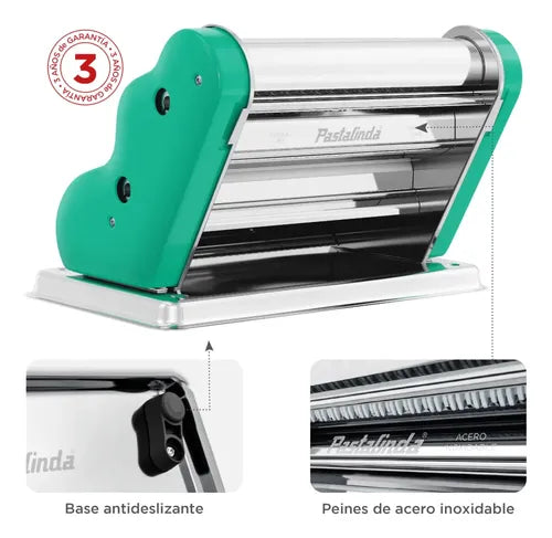 Pastalinda Máquina P/pastas Fideos Original Clásica Mod 260 Verde