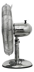 Ventilador De Mesa Liliana Vsor16 Vintage 70w 16 Pulgadas 40 Cm Plateado Metal