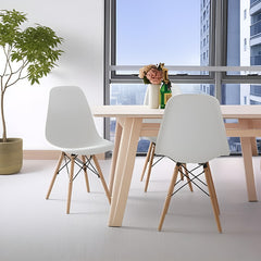 Silla De Comedor Eames Nordica Interior Gardenlife Color Blanco