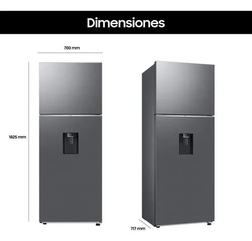 Heladera Samsung Rt47cg6722s9 Inox Inverter 457L Dispenser
