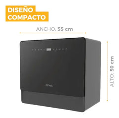Lavavajillas Atma Llj05n De 5 Cubiertos Sobremesada Negro