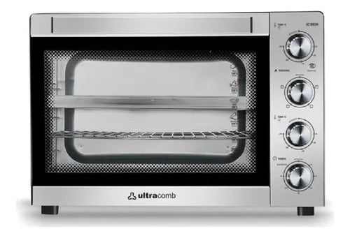 Hornito De Mesa Eléctrico Ultracomb Uc-80cin 80l Acero Inox C Gris