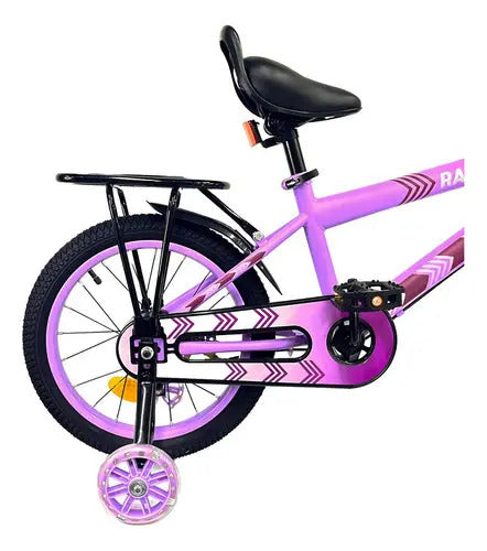 Bicicleta Infantil Randers Bke-161-e Lila Rodado 16 Rueditas Lila 16