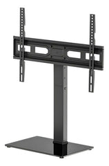 Soporte Pie Vidrio Para Smart Tv 37  A 75  Con Vesa Regulable Negro