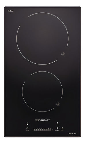 Anafe Vitroceramico 2 Hornallas Ormay Vitro Cook 2 Cts Negro