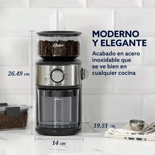 Molinillo De Cafè Automàtico Oster Bvstbmh24 Plateado Plateado