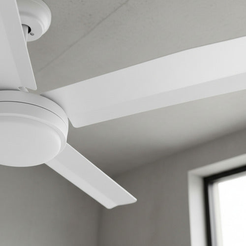 Ventilador Techo Liliana Vthb704r 4 Aspas Control Remoto Led 1.2 M Blanco Blanco Metal 4