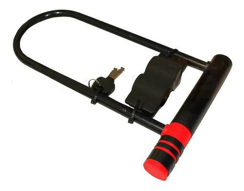 Linga Candado Traba Seguridad U Bicicletas Motos Best Locks Negro