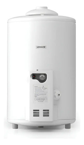 Termotanque A Gas Longvie 50 Litros De Pie T3050pf Color Bla Blanco