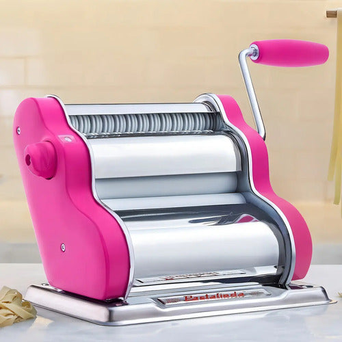 Máquina De Pasta Pastalinda Clásica 200 Acero Inoxidable Fucsia