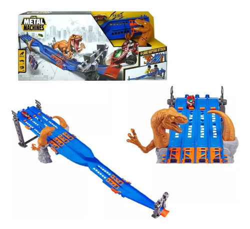 Pista De Autos Lanzador Zuru Metal Machine Raptor Attack Azul