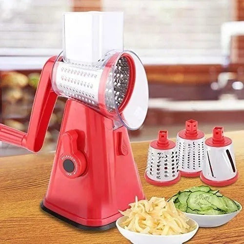 Rallador Kanji Kjh-saladm01-r Salad Maker Rebanador Rojo