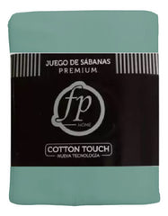 Juego Sabanas Twin Fp Home Premium 300 Hilos Verde Cts Verde Musgo Liso