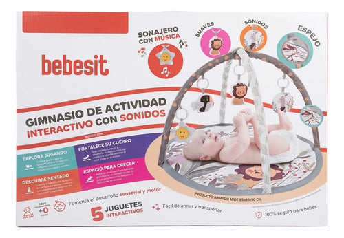 Gimnasio Para Bebes Bebesit 5010rf Actividades Redondo Globo Blanco