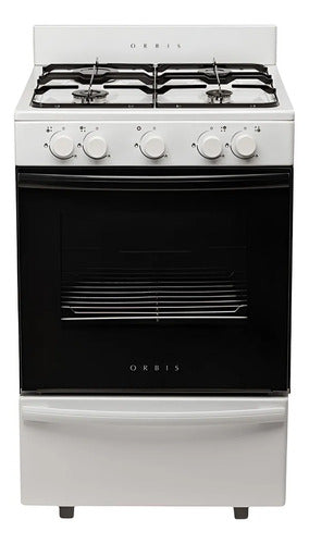 Cocina Orbis 4 Hornallas Multigas 838bc4 Blanca De 55cm Blanco