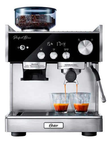 Oster Bvstem7400 Cafetera Automatica Espresso Barista Molinillo 2,8l Plateado/negro