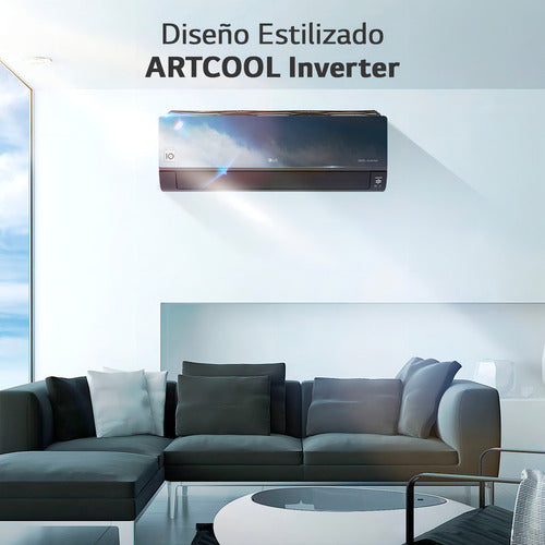 Aire Acondicionado LG Artcool Inverter 4500f Thinq Wifi Negro
