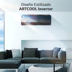 Aire Acondicionado LG Artcool Inverter 4500f Thinq Wifi Negro