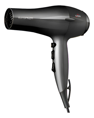 Secador De Pelo Gama Eleganza Cool Shot 2400w 3temp 2vel Css Negro