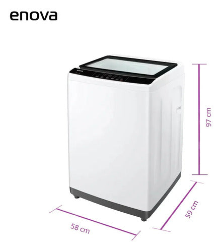Lavarropas Carga Superior Automático Enova Le08s10bll 8kg Blanco