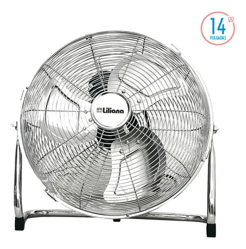 Turboventilador Liliana Metalico 3 Aspas 60w Vtfm14 14 Cm Metal Metal Metal 3